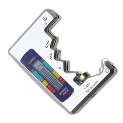 Gasea Comprobador De Batería Digital, Probador de Batería para Pilas de Botón, Medidor de Voltaje de Pilas Probador De Pilas