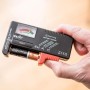 AirPromise Probador universal de batería para pilas AAA, AA, C, D y Botton, 1.5V, 9V, Comprobador de voltaje de batería para