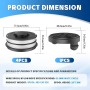 CHIHOLEN 4 Bobinas de Hilo para Cortabordes Compatibles con Einhell 3405685, para Einhell GC-ET 4530 Aldi Gardenline GLR