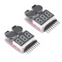 ARCELI RC 1-8s Lipo Battery Tester Monitor de bajo voltaje Timbre Alarma Comprobador de voltaje con indicador LED para Lipo Life