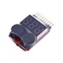 ARCELI RC 1-8s Lipo Battery Tester Monitor de bajo voltaje Timbre Alarma Comprobador de voltaje con indicador LED para Lipo Life
