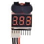 ARCELI RC 1-8s Lipo Battery Tester Monitor de bajo voltaje Timbre Alarma Comprobador de voltaje con indicador LED para Lipo Life