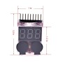 ARCELI RC 1-8s Lipo Battery Tester Monitor de bajo voltaje Timbre Alarma Comprobador de voltaje con indicador LED para Lipo Life