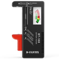 D-FantiX Probador de la batería, batería Volt Checker para las baterías de la célula del botón de AA AA C D 9V 1.5V (modelo: