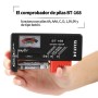 D-FantiX Probador de la batería, batería Volt Checker para las baterías de la célula del botón de AA AA C D 9V 1.5V (modelo:
