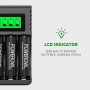 POWEROWL Cargador Rápido de Pilas Recargables, LCD Cargador para Ni-MH/Ni-CD Pilas Recargables AA/AAA , Ranura Independiente &