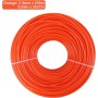 COEWUR 1 Rollo Hilo para Cortabordes 3mm x 45m Hilo Desbrozadora Redondo Cable de Acero para Desbrozadora Céspedes Arbustos
