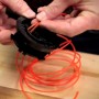 COEWUR 1 Rollo Hilo para Cortabordes 3mm x 45m Hilo Desbrozadora Redondo Cable de Acero para Desbrozadora Céspedes Arbustos