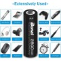 BONAI Cargador de Pilas Recargables con 8 Piezas de 1100mAh AAA Ni-MH Pilas Recargables, 8 Ranuras Independientes con Luces
