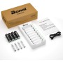 BONAI Cargador de Pilas Recargables con 8 Piezas de 1100mAh AAA Ni-MH Pilas Recargables, 8 Ranuras Independientes con Luces