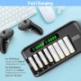 ENEGON Cargador de Pilas Recargables Rápido Con Adaptador de CA y Pantalla LCD Inteligente - 8 Ranuras Independientes Para AA