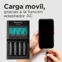 eneloop Pro Cargador Pro, para 1-4 Pilas Recargables AA/AAA, 2h de Tiempo de Carga, 10 Funciones de Seguridad