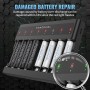 POWEROWL Cargaor de Pilas AA AAA de 8 Bahías, Ranura Independiente, Carga USB para Pilas Recargables Ni-MH Ni-CD AA AAA
