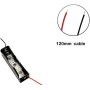 GTIWUNG 10 Piezas 3.7V 18650 Caja de Soporte de Batería, Ranura única + 15 Piezas Placa de Carga del módulo del Cargador de