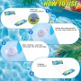 YlYADl Colchoneta Piscina Adultos,2pcs Hamaca de Agua Colchoneta Piscina Hinchable,4 en 1 Hinchables para Piscina,Colchón