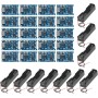 GTIWUNG 10 Piezas 3.7V 18650 Caja de Soporte de Batería, Ranura única + 15 Piezas Placa de Carga del módulo del Cargador de