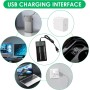 USB Cargador Batería 18650, 2 Cargador Pilas Rápido Baterías de Litio para 3.7V Li-Ion 18490 18350 17670 17500 16340 14500 20700