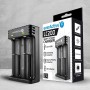 everActive Cargador para 2 baterías de Iones de Litio 18650 Profesional Rápido Micro USB Modelo LC-200, Negro