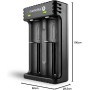 everActive Cargador para 2 baterías de Iones de Litio 18650 Profesional Rápido Micro USB Modelo LC-200, Negro