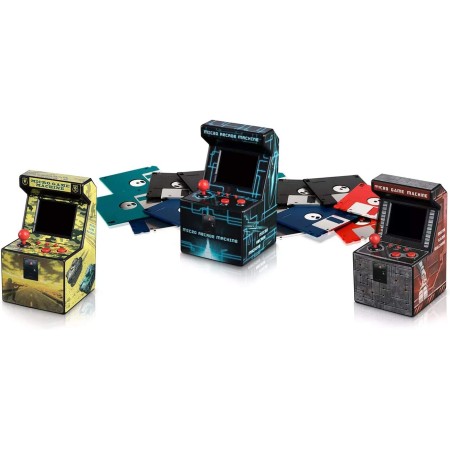 ITAL - Portable Mini Arcade Recreational Console with 250 Games Perfect for Gift for Children and Adults with Retro Design