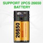 IMREN 18650 Cargador de Batería, Universal de 4 Ranuras de Carga rápida para 3.7V 18650 14500 14650 17500 18350 18650 18700