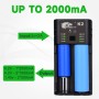 IMREN 18650 Cargador de Batería, Universal de 4 Ranuras de Carga rápida para 3.7V 18650 14500 14650 17500 18350 18650 18700