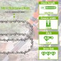 EPLZON 350 mm 3/8"LP 1,3 mm 52 eslabones Las Cadenas de Motosierra de bajo rebote son compatibles con einhell, bosch, dolmar,