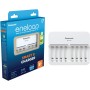 eneloop Smart 8 Cargador, para 1-8 Pilas Recargables AA/AAA, 5h de Tiempo de Carga, 9 Funciones de Seguridad