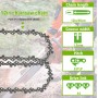 EPLZON 300 mm 3/8"LP 1,3 mm 45 eslabones Las Cadenas de Motosierra de bajo rebote son compatibles con einhell, bosch, dolmar,