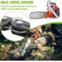EPLZON 300 mm 3/8"LP 1,3 mm 45 eslabones Las Cadenas de Motosierra de bajo rebote son compatibles con einhell, bosch, dolmar,