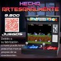 Arcade Recreational Machine, Includes a Total of 9800 3D and 2D Titles, 17" Monitor, Two Game Options: Wallet and Free Mode with
