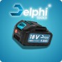 Delphi Batería de ion de litio de 4,0 Ah y 18 V – Batería de repuesto para atornillador de impacto inalámbrico, potente y
