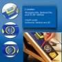 S&R Nivel de Burbuja de Aluminio - 60 cm - Magnético - 3 burbujas (horizontales/verticales / 45°) - Tapones antichoque -