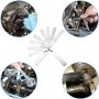 Galgas de Espesor,Galgas Reglaje Valvulasde Acero 32 Cuchillas Métrica Marcada y Herramienta de Medición Imperial Gap Métrica e