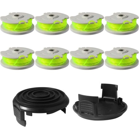 Yweller Bobina de repuesto WA0014 WA0037, longitud 6 m de grosor, 2 mm, adecuada para cortacésped Worx WG184E WG184 WG168E WG168