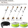 Yweller Bobina de repuesto WA0014 WA0037, longitud 6 m de grosor, 2 mm, adecuada para cortacésped Worx WG184E WG184 WG168E WG168