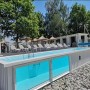 Piscinas prefabricadas de 20 pies y 40 pies para contenedores de envío prefabricadas modulares, piscinas de vidrio sobre el