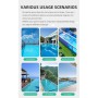 Piscinas prefabricadas de 20 pies y 40 pies para contenedores de envío prefabricadas modulares, piscinas de vidrio sobre el