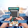 Retro Portable Console with 156 Games, Recreational Machine with 2.8 Inch Screen and TV Connection, Mini ACRade Machine with