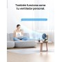 Dreo Smart Table Fan, 28 dB, Diameter 18 cm, 4 Speeds, 5 Modes, 12H Timer, 120° + 90° Oscillation, Remote and Voice Control,