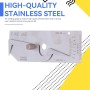 Medidor de Espesor Pintura, Soldadura Simple V - WAC, Alambre Acero Inoxidable Métrico, Chapa Tamaño Inspección Herramienta