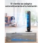 Dreo 20dB Silent Standing Fan, Tower Fans with Speed of 7.6m/s, 4 Speeds, 90° Rotation, 8 Hour Timer, LED Display and Remote