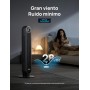 Dreo 20dB Silent Standing Fan, Tower Fans with Speed of 7.6m/s, 4 Speeds, 90° Rotation, 8 Hour Timer, LED Display and Remote