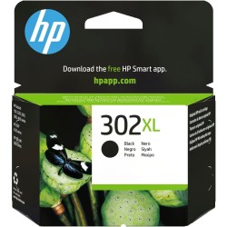 HP 302XL F6U68AE, Negro, Cartucho de Tinta de Alta Capacidad Original, compatible con impresoras de inyección de tinta HP