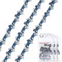 ROELLY Cadena Motosierra de 3 × 35 cm, Eslabón de Transmisión LP de 3/8 ", Cadena de Juego Bajo 52TG de 1,1 mm, Compatible con