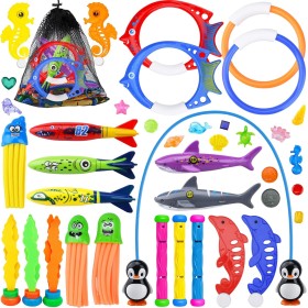 KIMIGO Juguetes de Buceo,Piscina Niños Juguetes,Juegos Piscina para Niños,Juegos de Agua para Piscina,Juguetes para Nadar Bajo