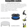 COEWUR 12 Piezas Bobina de Repuesto Ø 1,6mm Bobinas de Hilo con 3 Tapas Bobina Recortadora 3.4m Largo Bobina Hilo para Ryobi
