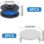 COEWUR 12 Piezas Bobina de Repuesto Ø 1,6mm Bobinas de Hilo con 3 Tapas Bobina Recortadora 3.4m Largo Bobina Hilo para Ryobi