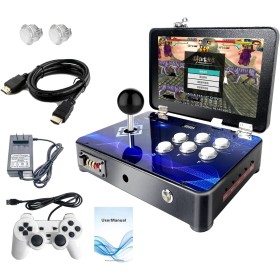 WYGaming Pandora Arcade - Reproductor de videojuegos retro portátil incorporado en 20000+ juegos clásicos de 10 pulgadas LED