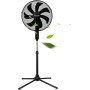 Aigostar Elsie Standing Fan with 7 Blades, 60 W, Diameter 41 cm, Quiet Standing Fan Oscillating 75°, 3 Speeds and Adjustable